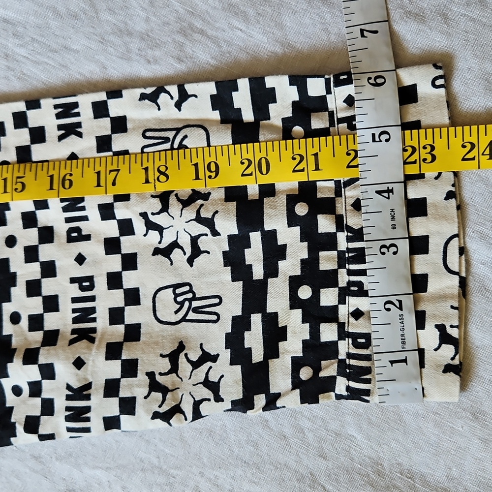 Pink Victoria's Secret Black and White Long Sleeves Pijamas Shirt Size Medium - Picture 11 of 13